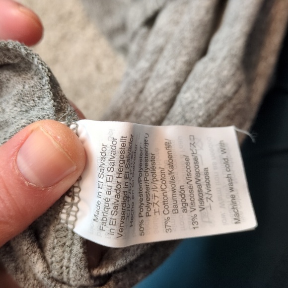 Madewell Long Sleeve Gray Crewneck Shirt Size Medium - Picture 4 of 4